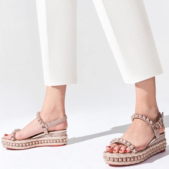Christian Louboutin Shoes - Christian Louboutin Pira Ryad Glitter Espadrilles